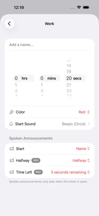 Timer+ Countdown & Stopwatch: Screenshot 4 von 10
