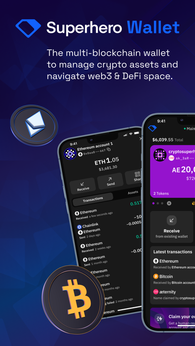 Screenshot #1 pour Superhero Wallet