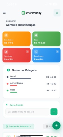 Smart Money Finance App screenshot