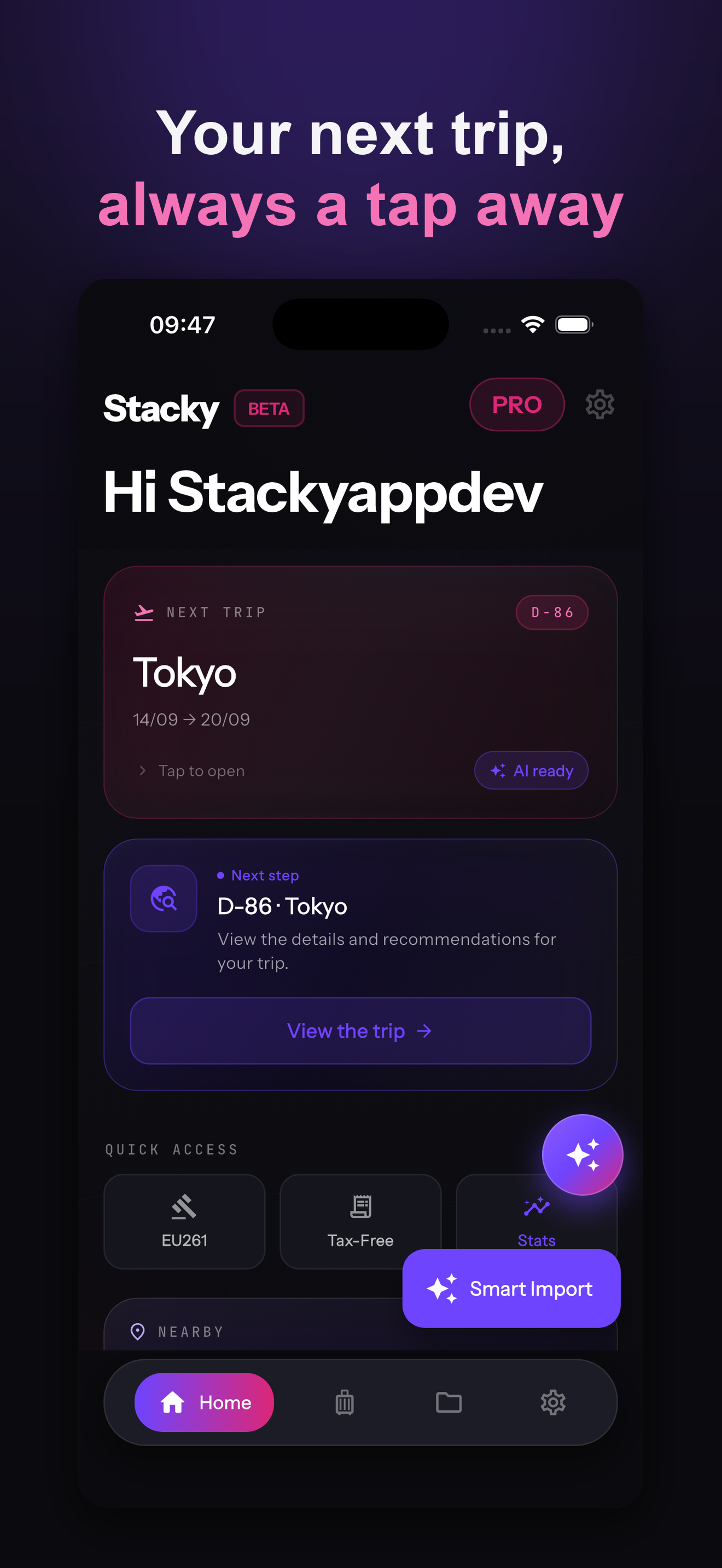 Stacky: Flight Tracker & Trips screenshot 4