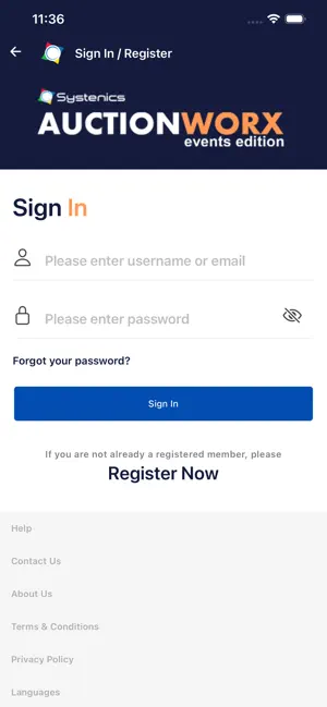 AuctionWorx Enterprise Mobile screenshot 1