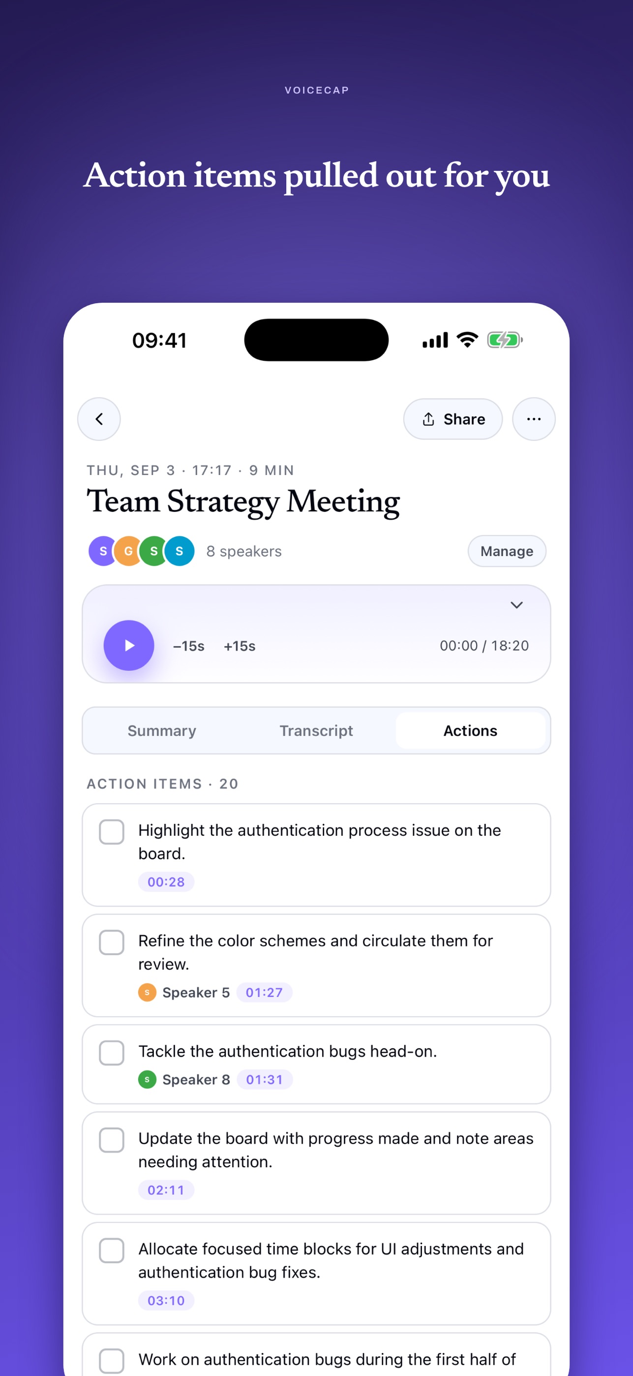 Screenshot 4 of VoiceCap: AI Meeting Recorder