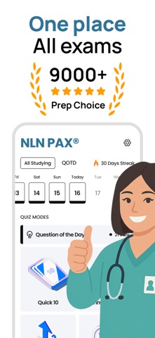 NLN PAX Exam Prep Tests 2026 Screenshot 2 of 6