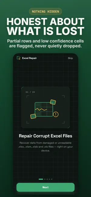 XLSX Repair: XLS File Recovery screenshot 4