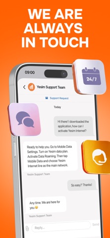 Yesim: eSIM & Mobile Internet iPhone screenshot