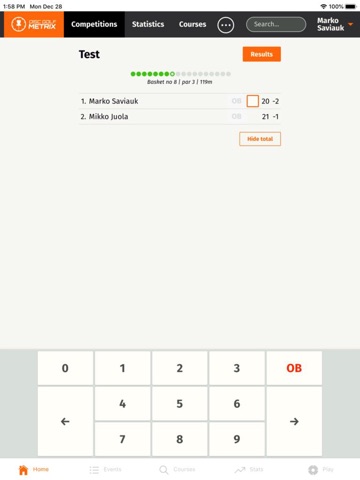 Disc Golf - Metrix iPad screenshot