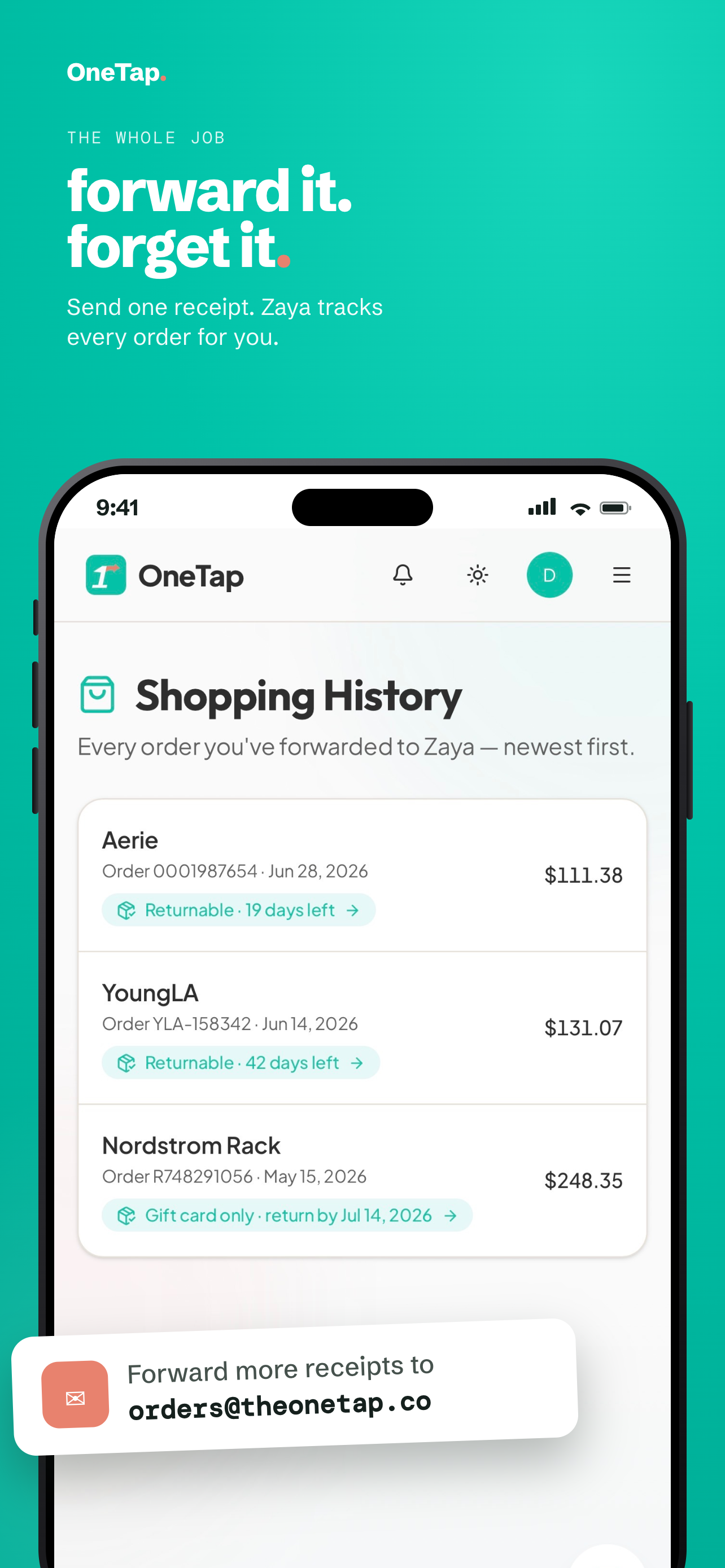 OneTap: Returns & Refunds screenshot 6