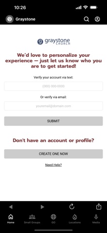 Graystone Church app screenshot