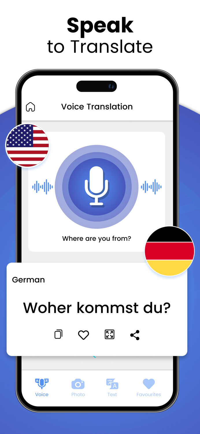 Translate Voice Translator App