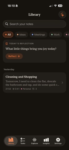 Ecoa — Private AI Voice Notes screenshot