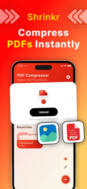 Compress PDF File - Shrinkr screenshot 1