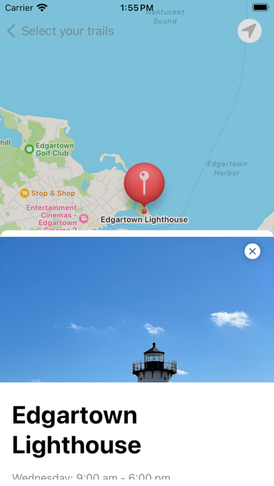 Martha's Vineyard Bike Paths Screenshot