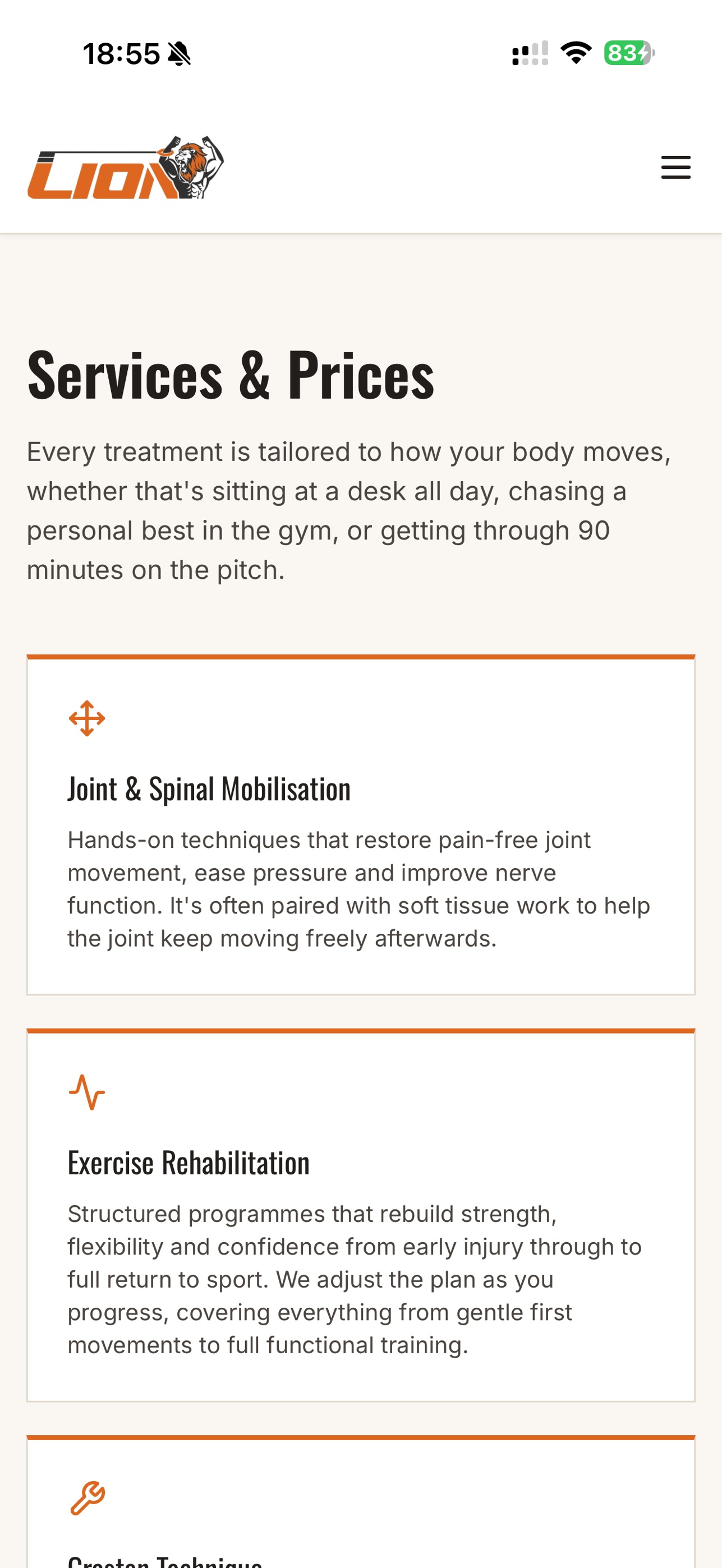 Screenshot 4 of Lion Sports Therapy