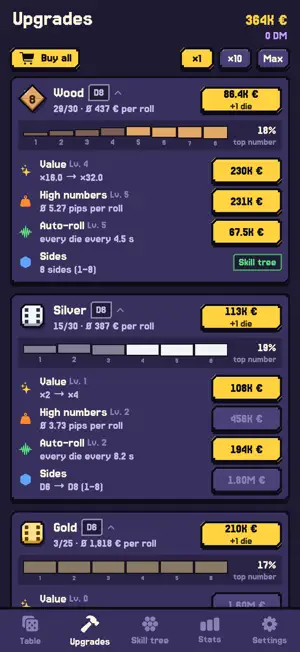 Pasch: Dice Idle screenshot 3