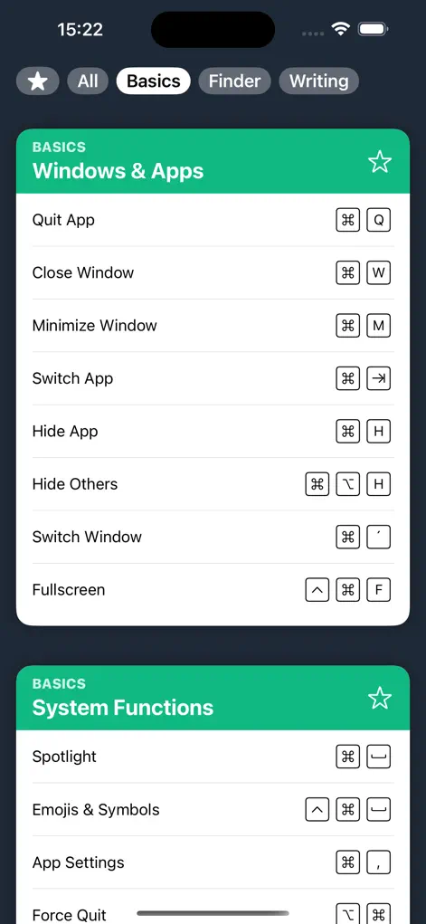 Shortcards - Reference App | MWM