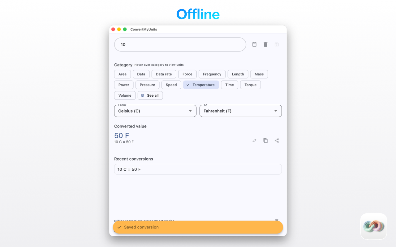 ConvertMyUnits: Unit converter