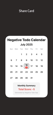 Negative Todo - Habits Task iPhone screenshot