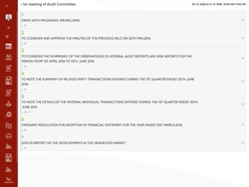 Board Management Solution iPad screenshot
