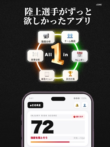 [陸上競技アプリ]　スコア・sCORE iPad screenshot 1