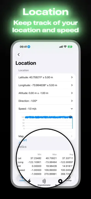 Sensor-App screenshot 2