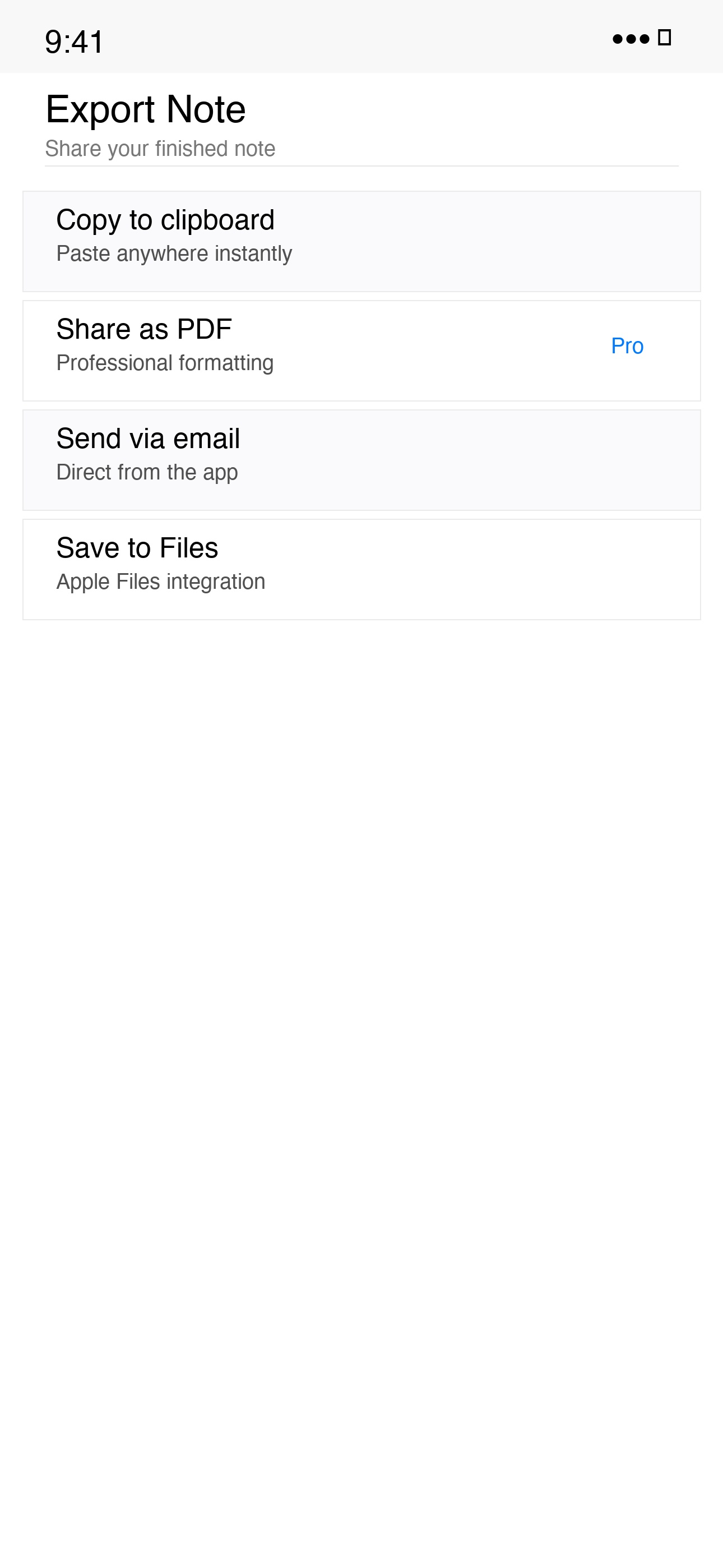 Footnote: Notes That Finish screenshot 3