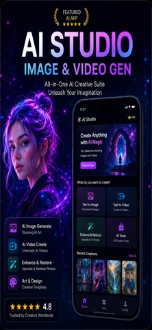 AI Studio: Image & Video Gen Screenshot 1 of 7
