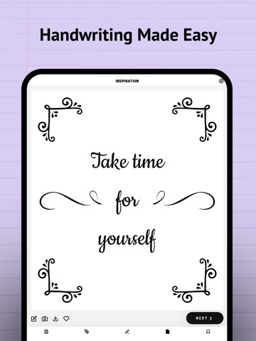 Calligraphy Practice · Cursive iPad screenshot