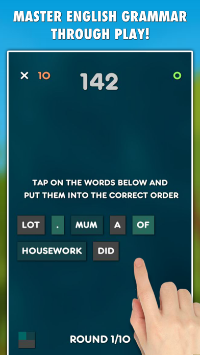 Screenshot #1 pour Broken Sentences: Grammar Game
