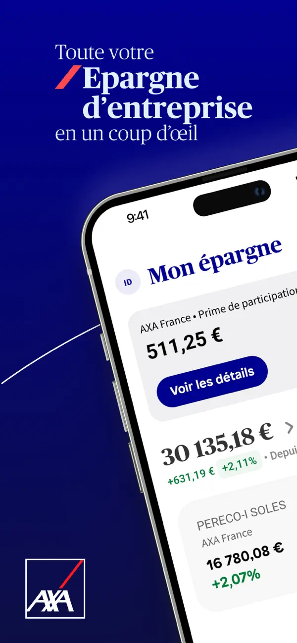 Screenshot #1 pour AXA Mon Epargne Entreprises