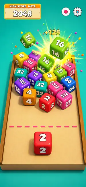 Cube Toss: Merge Cube 2048 screenshot 1