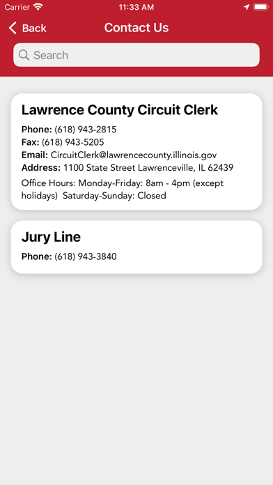 Lawrence Co Circuit Clerk IL Screenshot