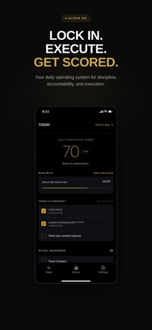 Alpha OS Mobile App screenshot