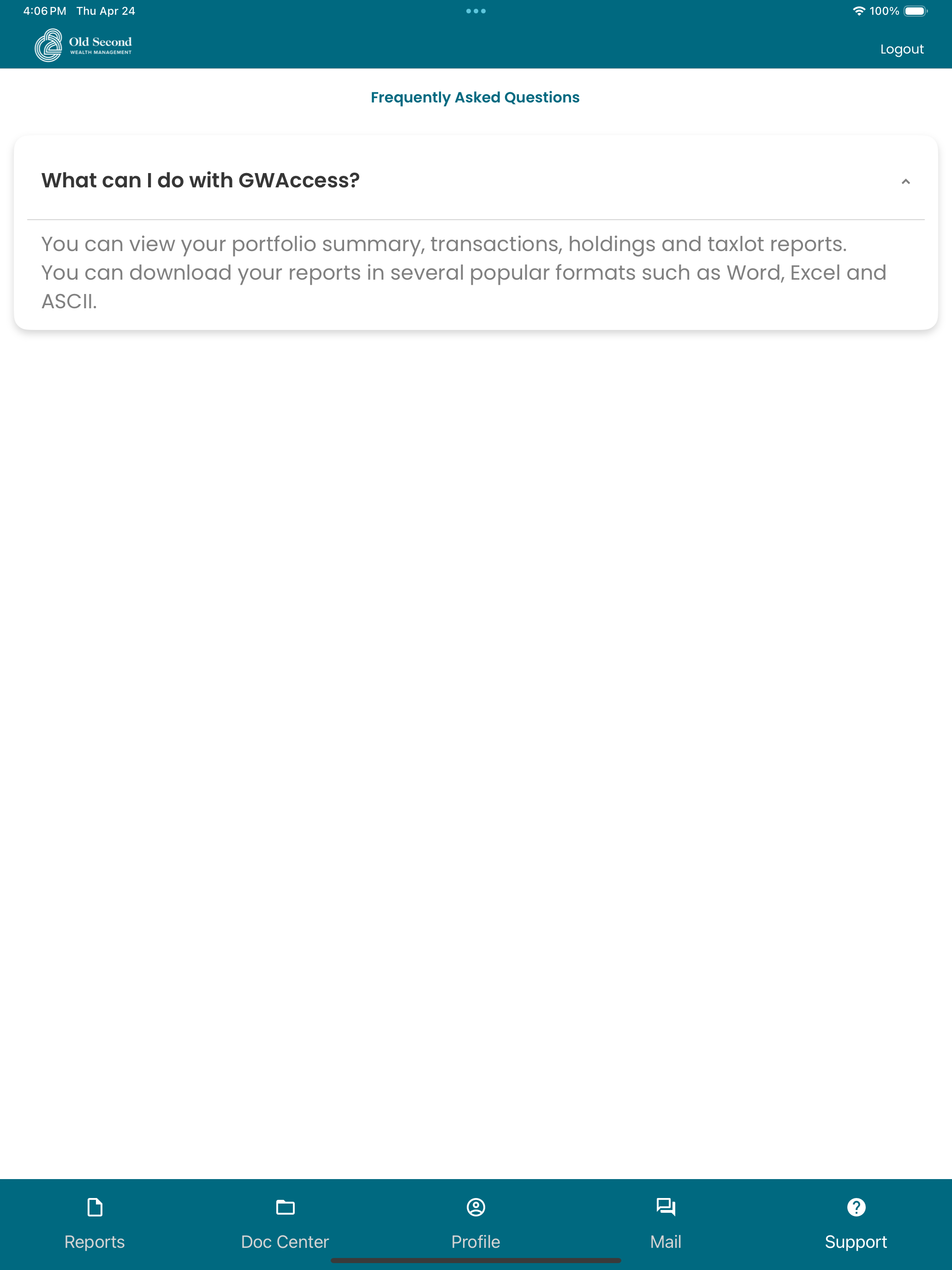 Old Second Trust Online Access
