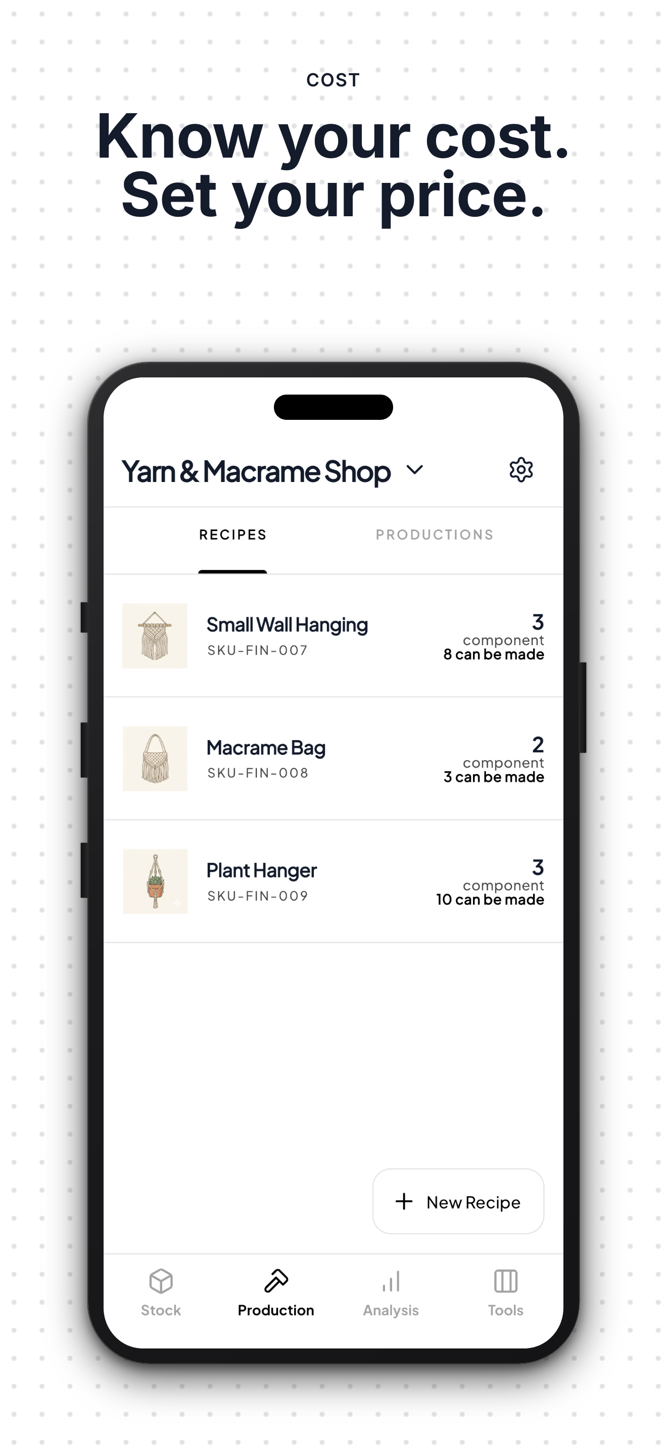 UnitFab: Handmade Cost & Stock screenshot 3