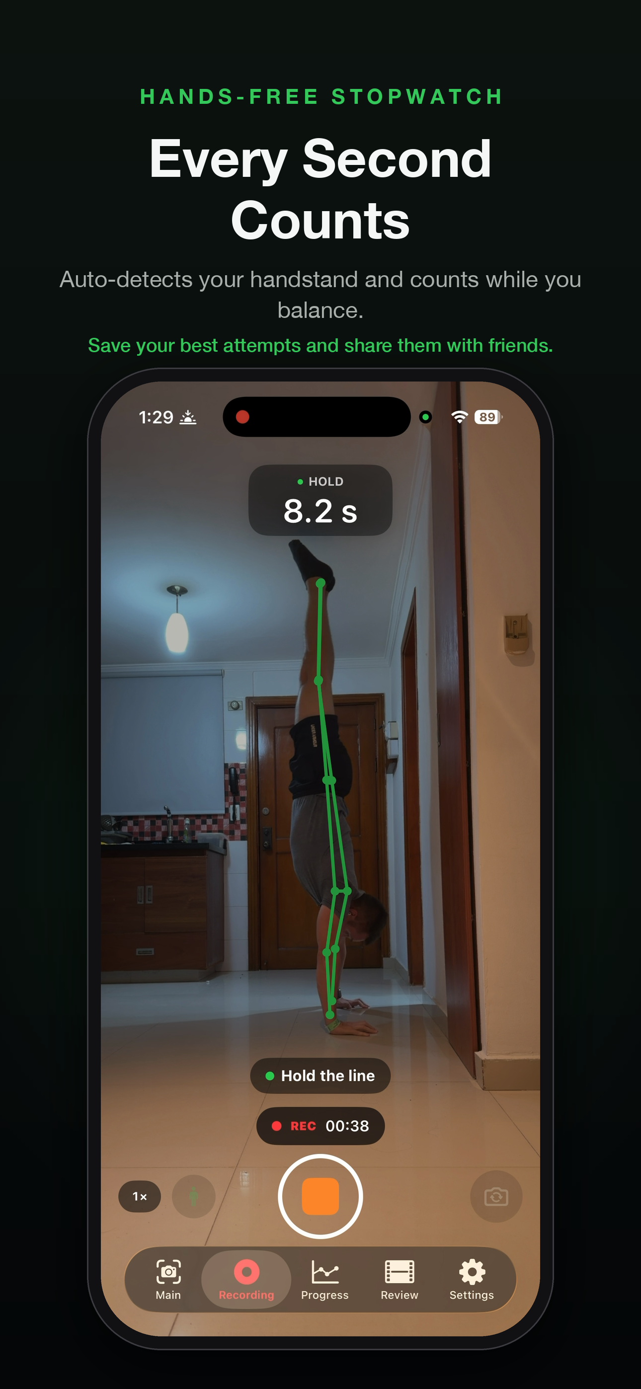 Handstand Balance: AI Coach screenshot 3