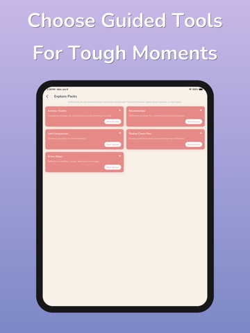 Thought Tracker CBT iPad screenshot