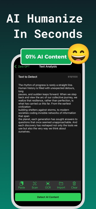 ZeroGPT: AI Rewrite & Humanize Screenshot 2 of 3