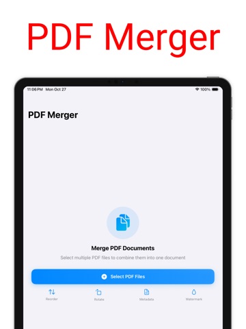 PDF Merger - Combine & Join iPad screenshot