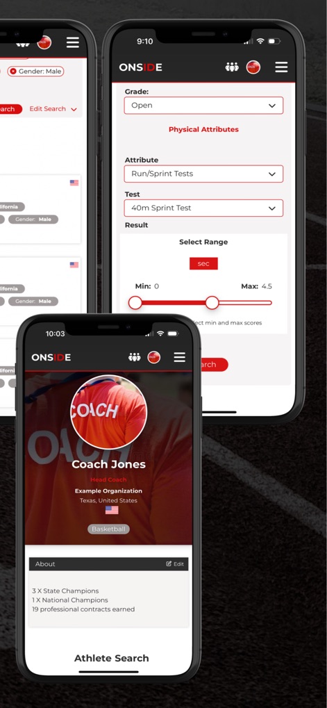 Onside - Athlete Network - Sports App | MWM