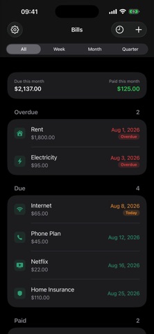 Bill Reminder - Pay on Time Screenshot 6 of 6