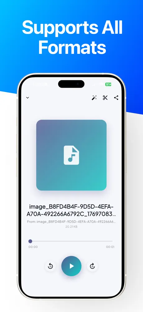 Video to mp3 converter app. 视频转音频应用截图