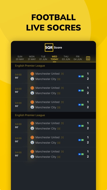 SQRScore - Live Sports