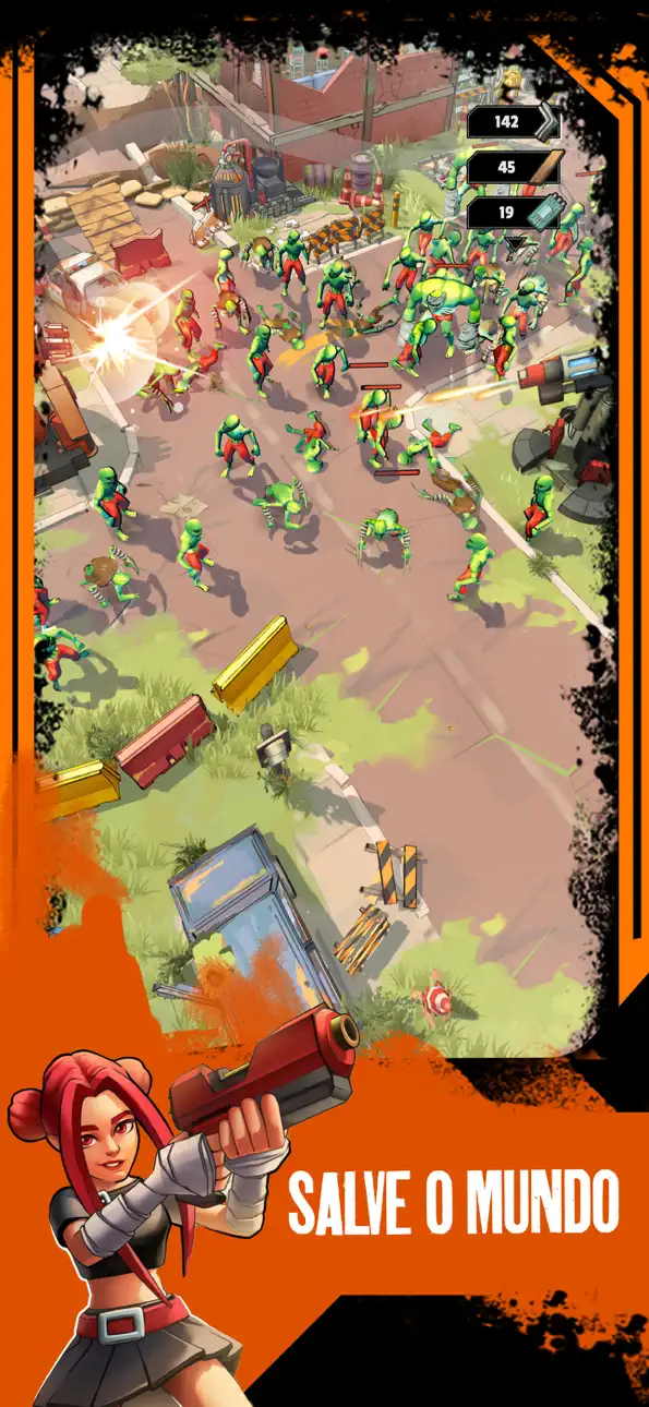 Zombiepunk: Fight & Survive iOS Mod IPA screenshot 1 - iOS game interface