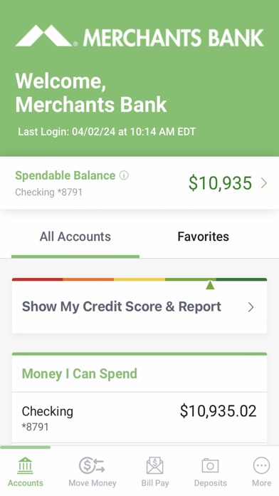 Merchants Bank of Indiana Screenshot