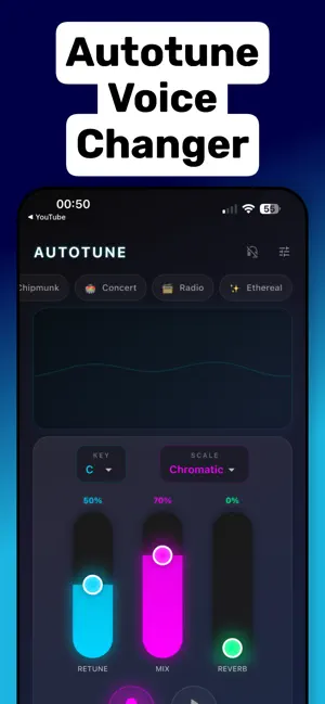 Autotune Voice Changer Tune In screenshot 3