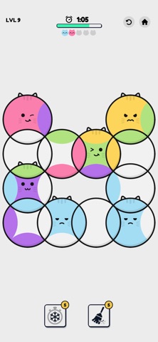 Purrfect Circles: Color Sort iPhone screenshot