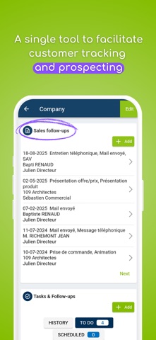 CRM for Sales Agent - Moovago iPhone screenshot