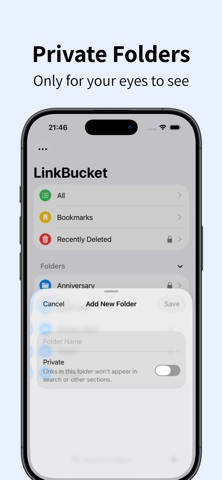 Link Bucket – Links Organized iPhone screenshot