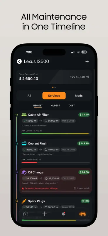MyAutoLog: Car Maintenance Log screenshot 6 of 9
