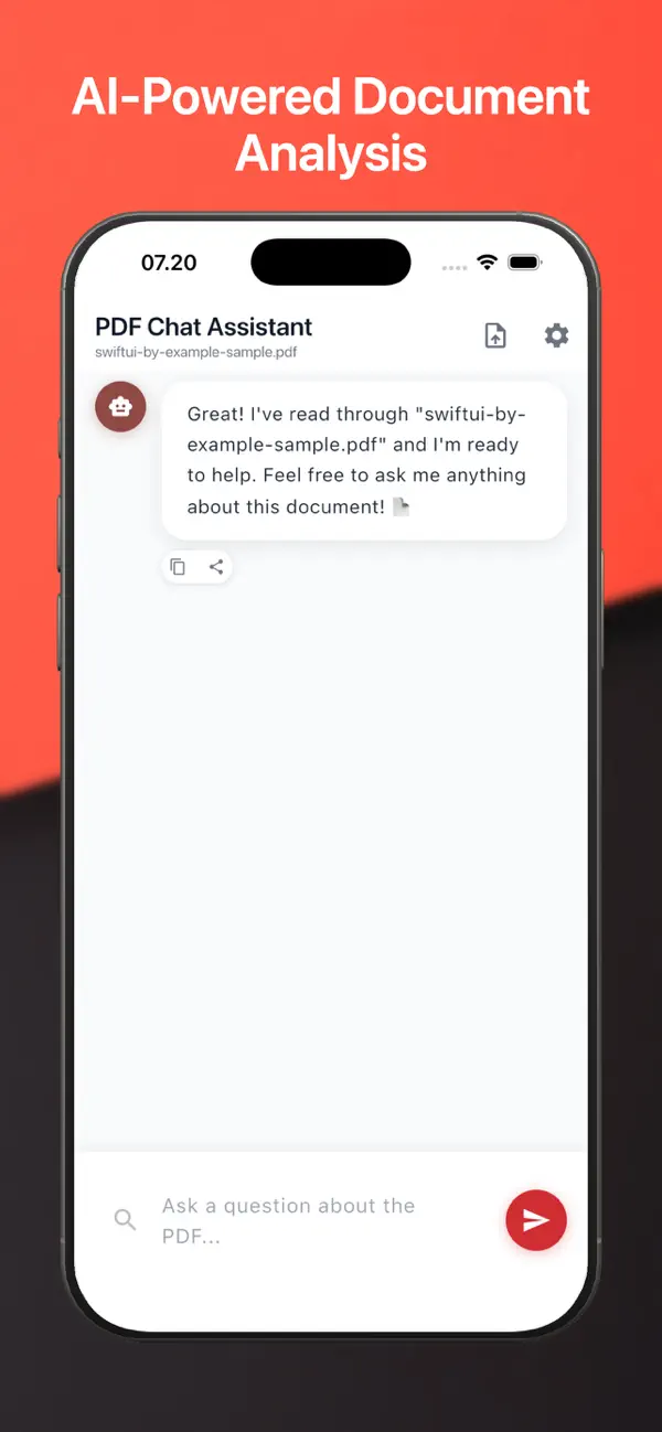 Screenshot #2 pour ChatPDF: AI Document Assistant